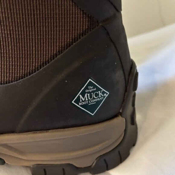 Original Muck Boots Mid Zip Ankle Waterproof Dark Brown NWT No Box Mens 10 - Picture 2 of 8